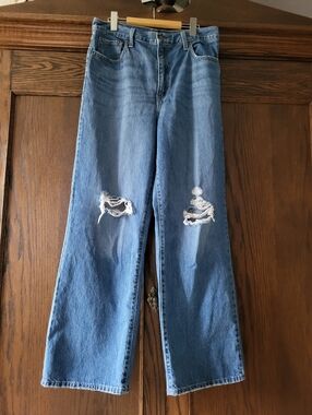 Levi's High Waisted Straight-Leg Jeans